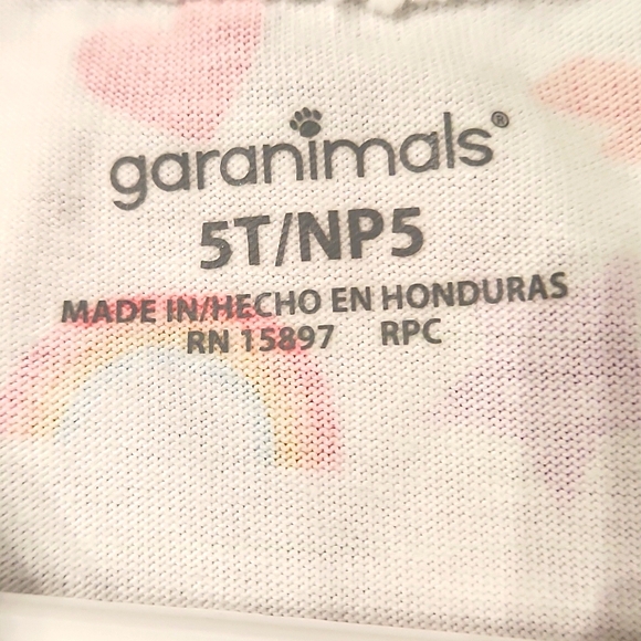 NEW GIRLS GARANIMALS LONG SLEEVE TEE PRINT SIZE 5T  NPS - Picture 5 of 6